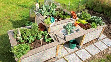 Holz Terrassendielen Hochbeet